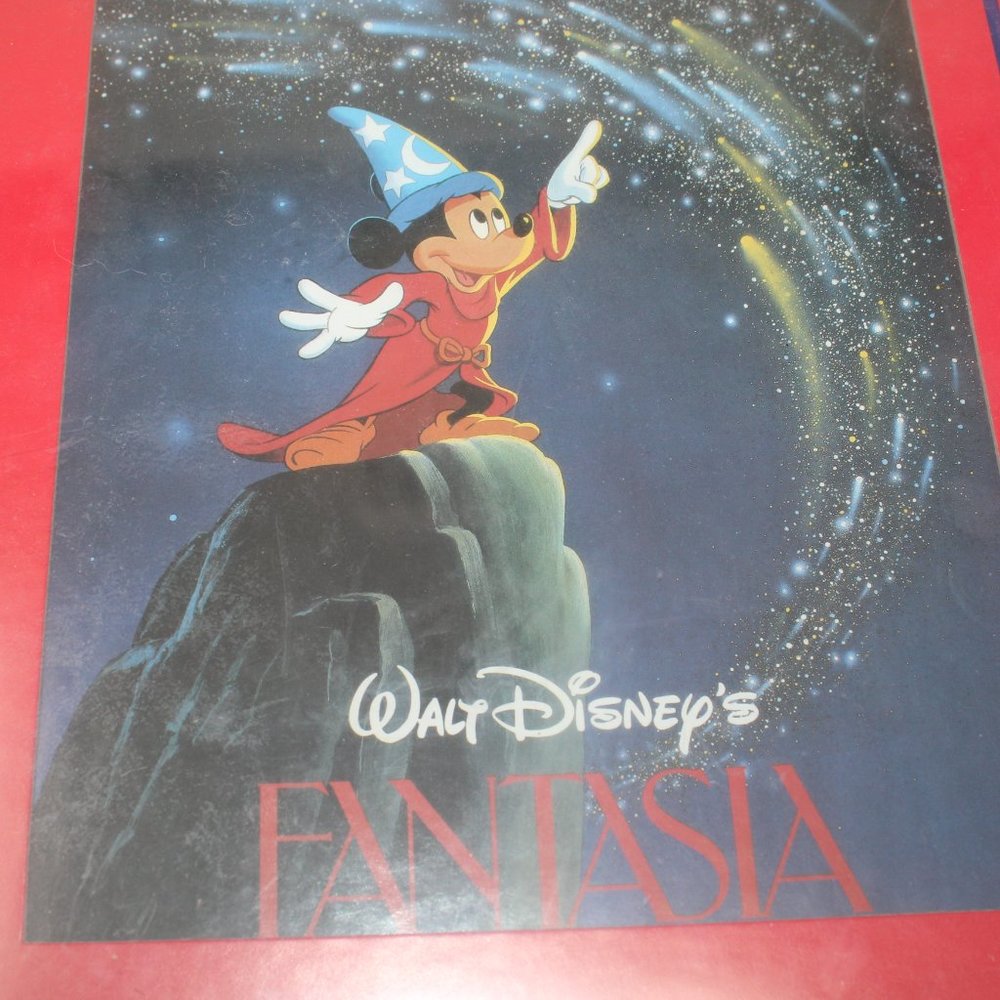 Mickey Mouse Fantasia Framed Movie Poster NWT Wood Frame by Accent on Style - Picture 7 of 8